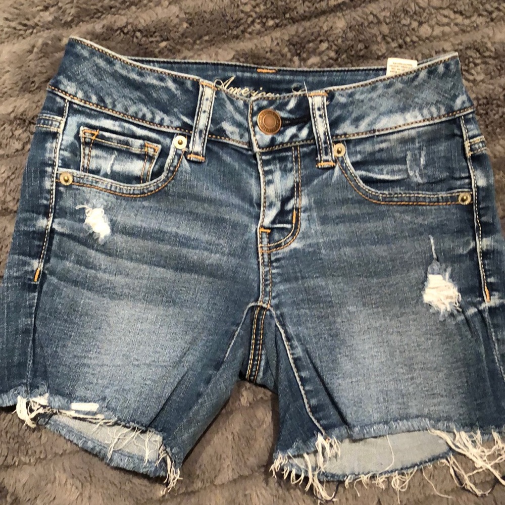 American Eagle super stretch jean shorts